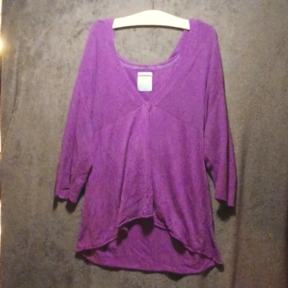 Old Navy, 2X, Purple Hoodie Sweater with Pleat in Middle
